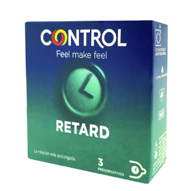 [10002] CONTROL Preservativo Retardante X3 Unidades